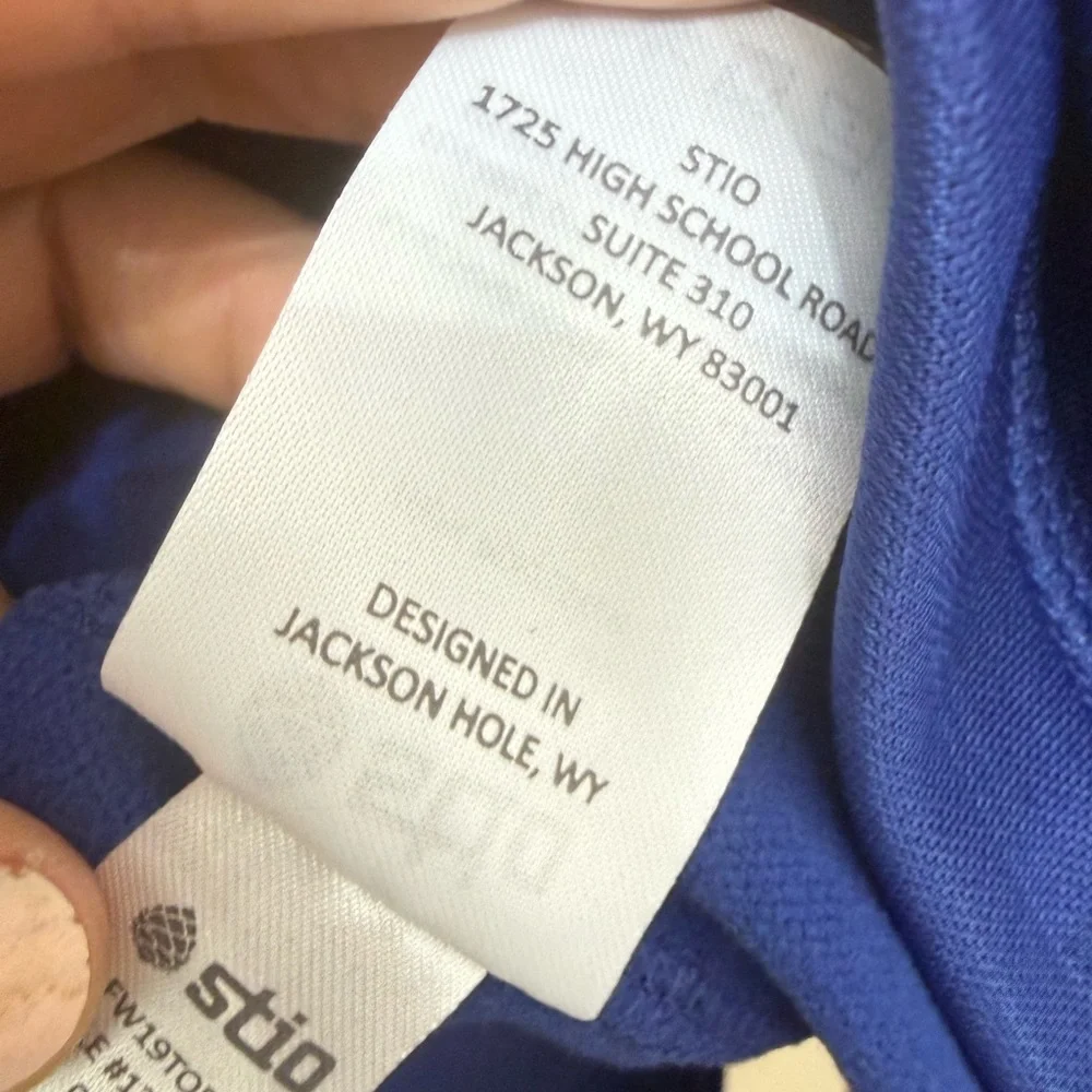 Stio M Half Zip Mid Weight Jacket Active Outdoor Eco USA Performance Tech